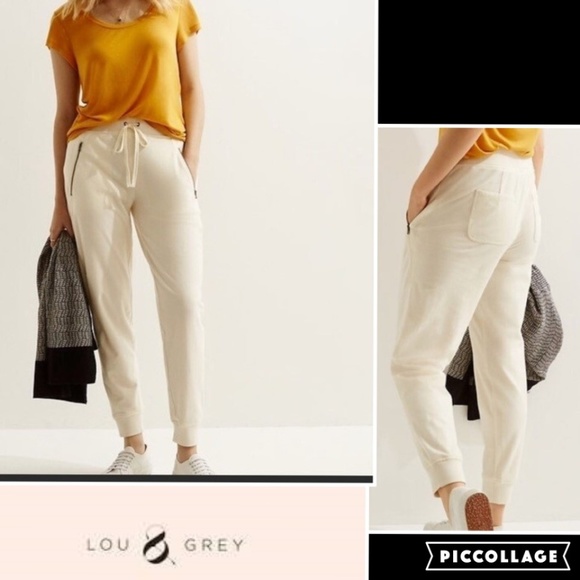 cream sweatpants womens
